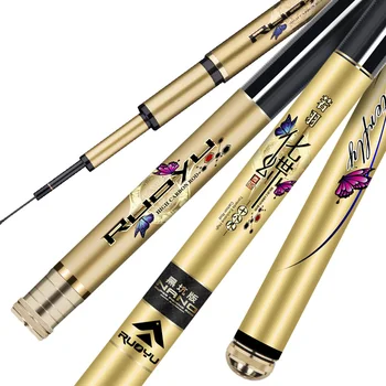 

3.6M-8.1M Taiwan Fishing Rod Carbon Fiber Telescopic Wedkarstwo Olta Hand Pole 4H 5H 6H Super Hard Carp Fishing Canne Feeder