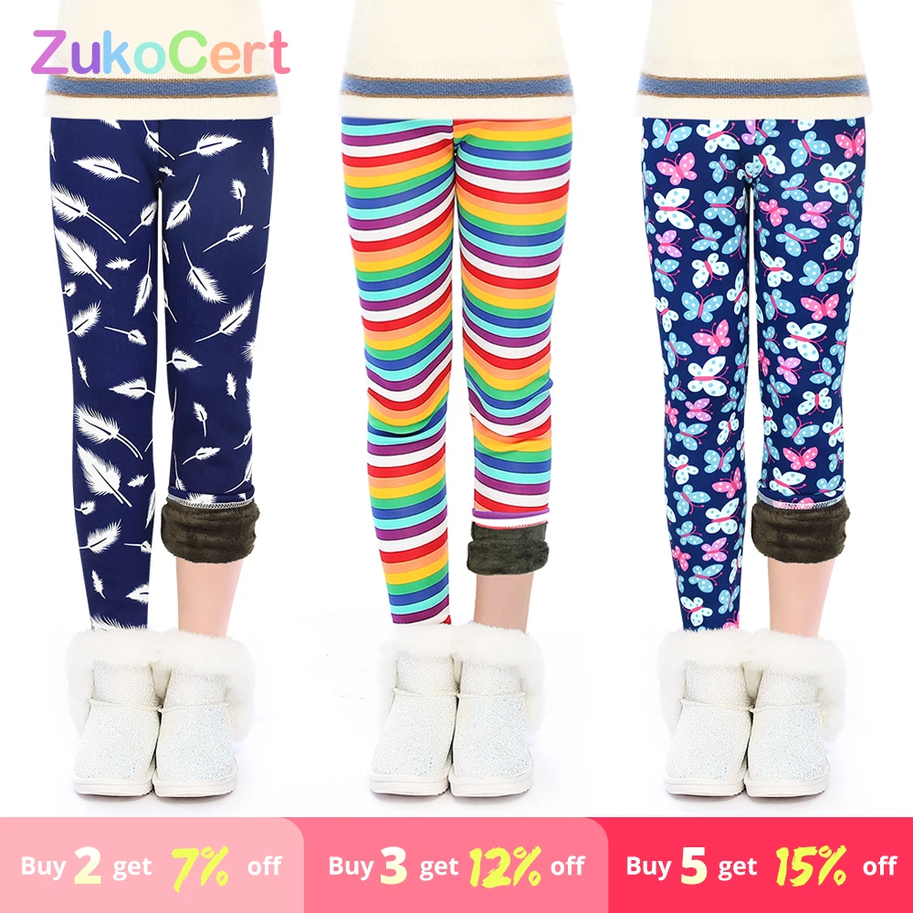 Lowered Girl Leggings Pant Velvet Skinny Winter Kids Elastic-Waist Thickening Baby Cotton 3-12-Years 0BJkn1oOd