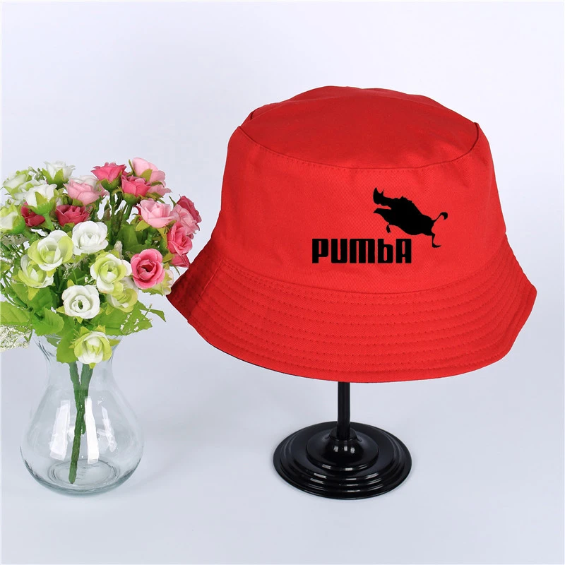 Pumba логотип летняя шляпа Женская Мужская Панама, шляпа-Панама Pumba дизайн плоский солнцезащитный козырек рыбалка, рыбак шляпа