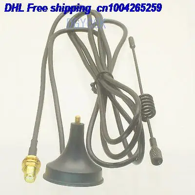 

DHL 50pcs Antenna GSM GPRS 433MHZ 3dBi SMA female nut Magnetic base for Ham radio antenna 22-a
