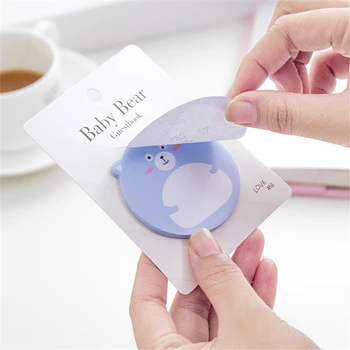 

1 Piece Kawaii Sticky Baby Bear Notes Creative Post Notepad Filofax Memo Pads Office School Supplies Stationery
