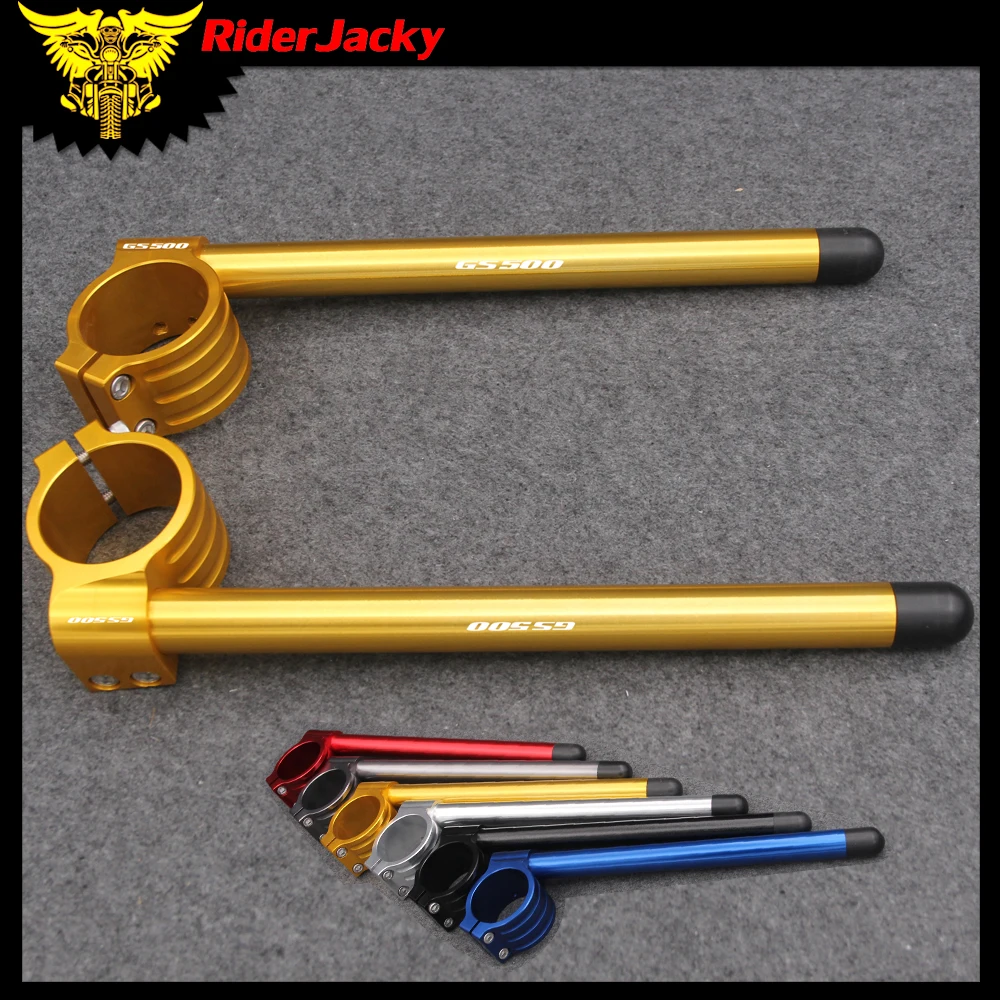 

For Suzuki GS500 1989-2002 1996 1997 1998 1999 2000 2001 GS 500 CNC Motorcycle Handlebar Clip On Ons Fork handle bars Clip ons