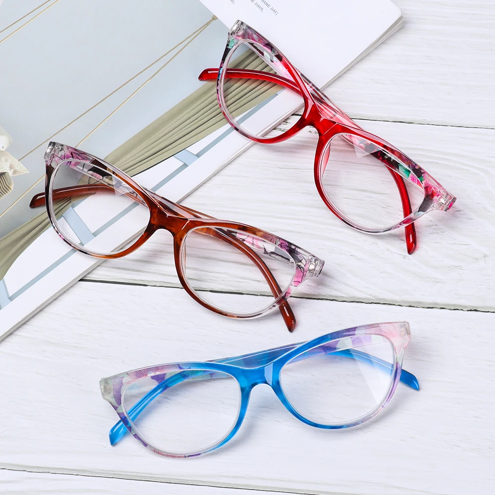 Унисекс очки для чтения «кошачий глаз» ультра светильник смолы дальнозоркости очки для чтения диоптрий+ 1,0~+ 4,0 дальнозоркости Зрения Очки для ухода