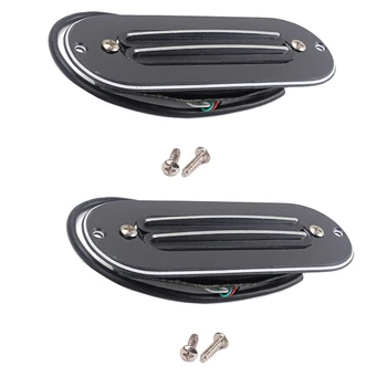 

2xDual Hot Rail Pickup For Acoustic Electric Cigar Box Guitar Part