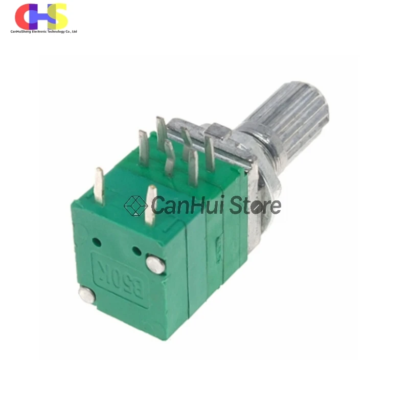 RV097NS 5K 10K 20K 50K 100K 500K with Switch Audio Shaft 15mm Amplifier Sealing Potentiometer RV097 3pin 5pin 6pin 8pin 5pcs,volume potentiometer