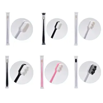 

1Pc Nano Ultra-fine Wave Toothbrush Soft Bristle Adult Child With PVC Dental Whitening Brush Oral Care Clean