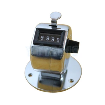 

240pcs Free Shipping+Wholesale 4 Digit Number Clicker Golf Hand Held Tally Counter With Plastic Base