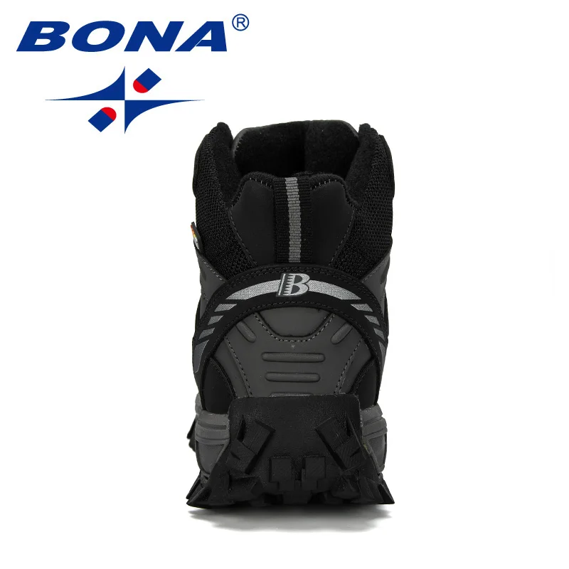 Tanie BONA 2019 nowi projektanci skóra nubukowa górskie pustynne buty do wspinaczki mężczyźni kostki buty trekingowe moda klasyczne obuwie trekkingowe