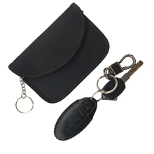 Faraday Автомобильный ключ RFID блокатор сумки FOB сигнальная экранирующая Сумочка вытяжное кольцо сумка ID сумка для визитных карточек для защиты конфиденциальности BAG1008