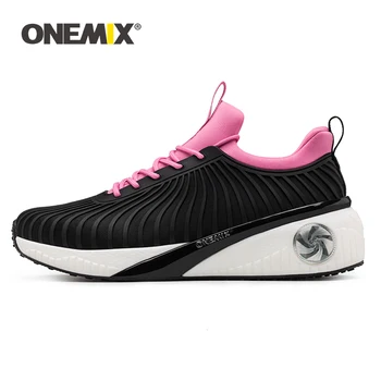 

ONEMIX 2020 Women Sneakers Height Increasing 5cm Running Shoes For Outdoor Walking Light Jogging Travel Platform Footwear