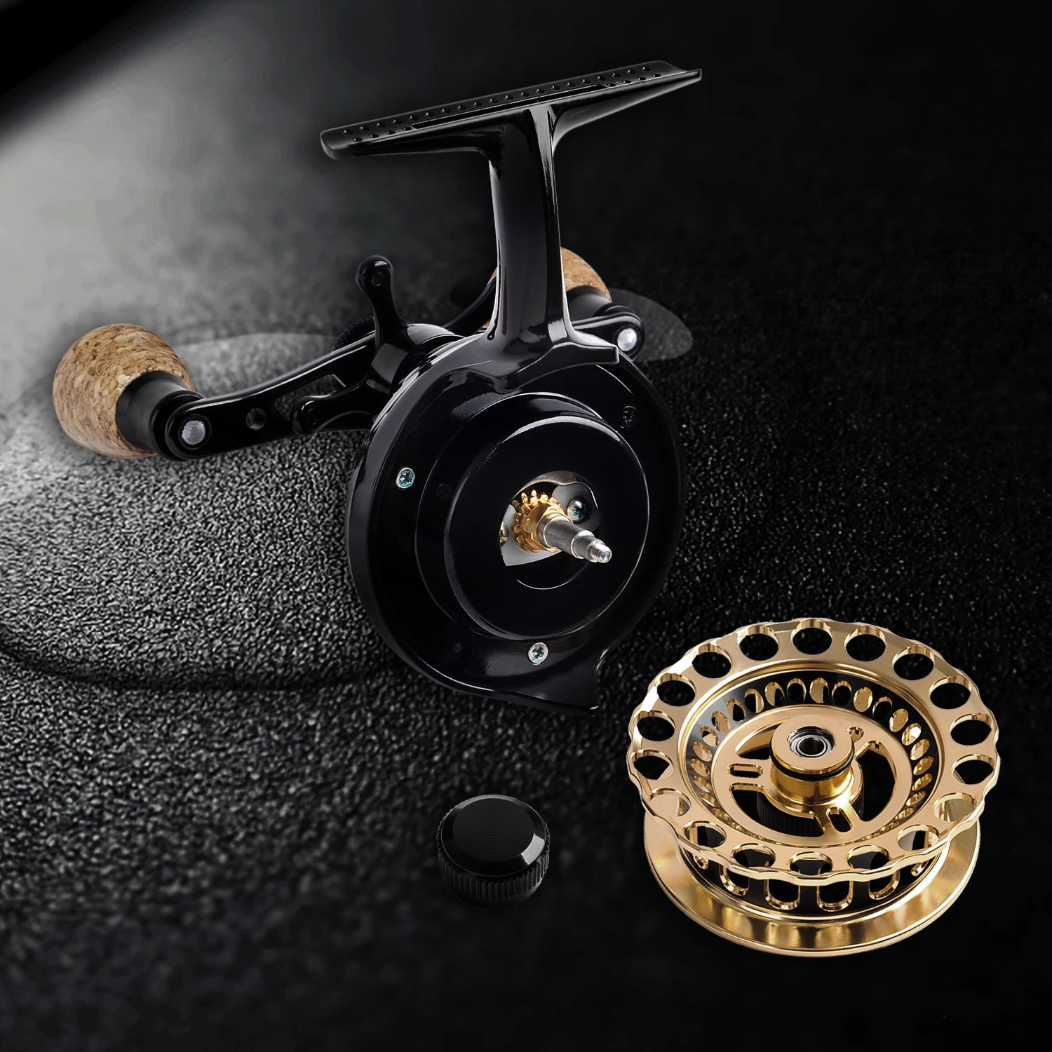 Carretel de Pesca Rolamento de Esferas 4 + 1 Fiblink Inline Gelo 1 Destro Pesca Jangada Roda no 2.7: 8 Fiblink inline carretel de pesca no gelo