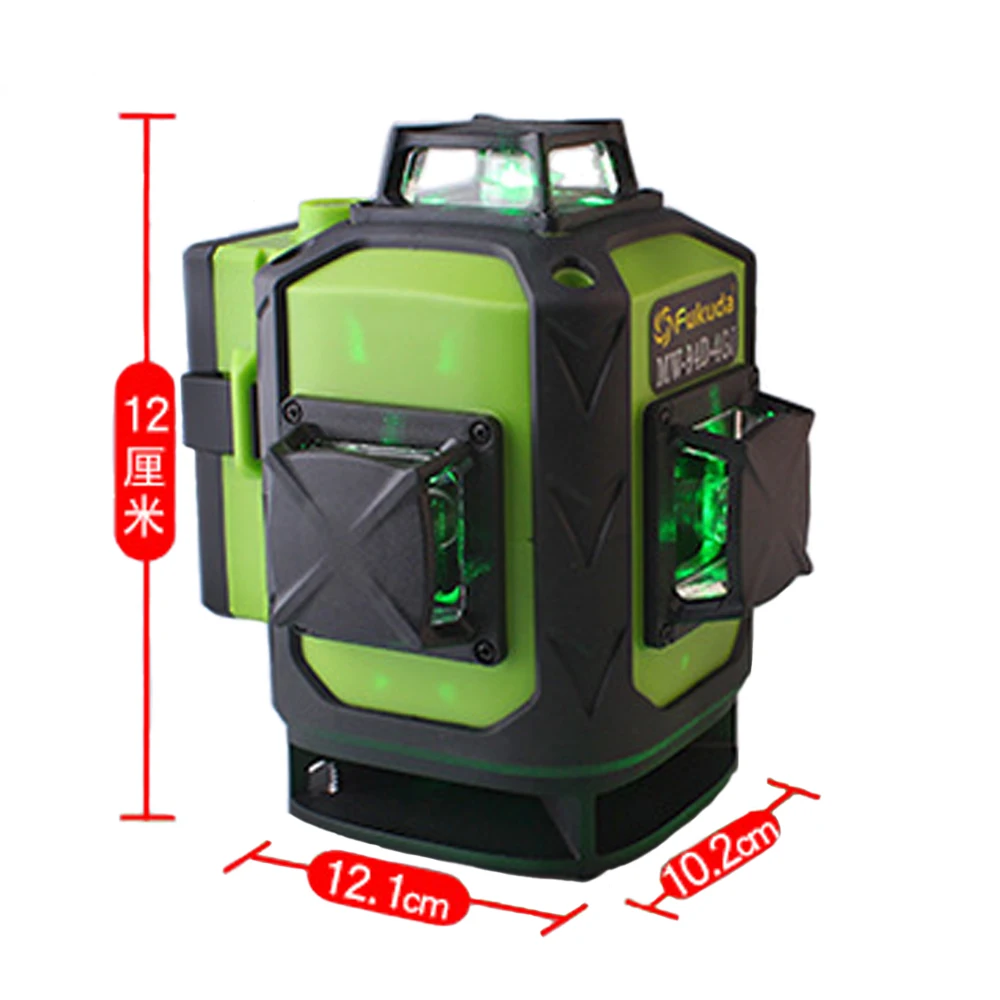 Günstig Neue Fukuda Professionelle 16 Linie 4D laser level 12 Linie 3D grün Strahl 360 Vertikale Und Horizontale Selbst nivellierung kreuz für