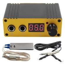 Digital LCD Design Tattoo Power Supply with Tattoo Pedal Switch and Tattoo Clip Cord for Tattoo Machine Supplies