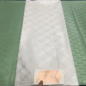 

New white gold african lace fabrics Cotton bazin riche getzner fabric for cloth 2020 New arrival nigerian bazin broderie fabric