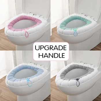 

Bathroom Toilet Cover Cute Plush Toilet Seat Cover Cushion Soft And Thick Warm Plush Toilet Seat For Home Toilet Lid Decorations