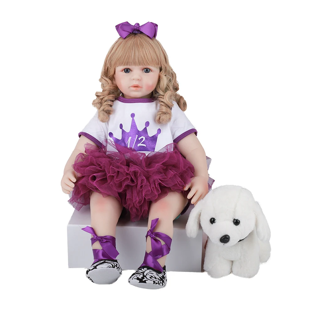 

23 Inches Bebe Doll Reborn Baby Dolls Newborn Bebe Soft Silicone Cloth Body