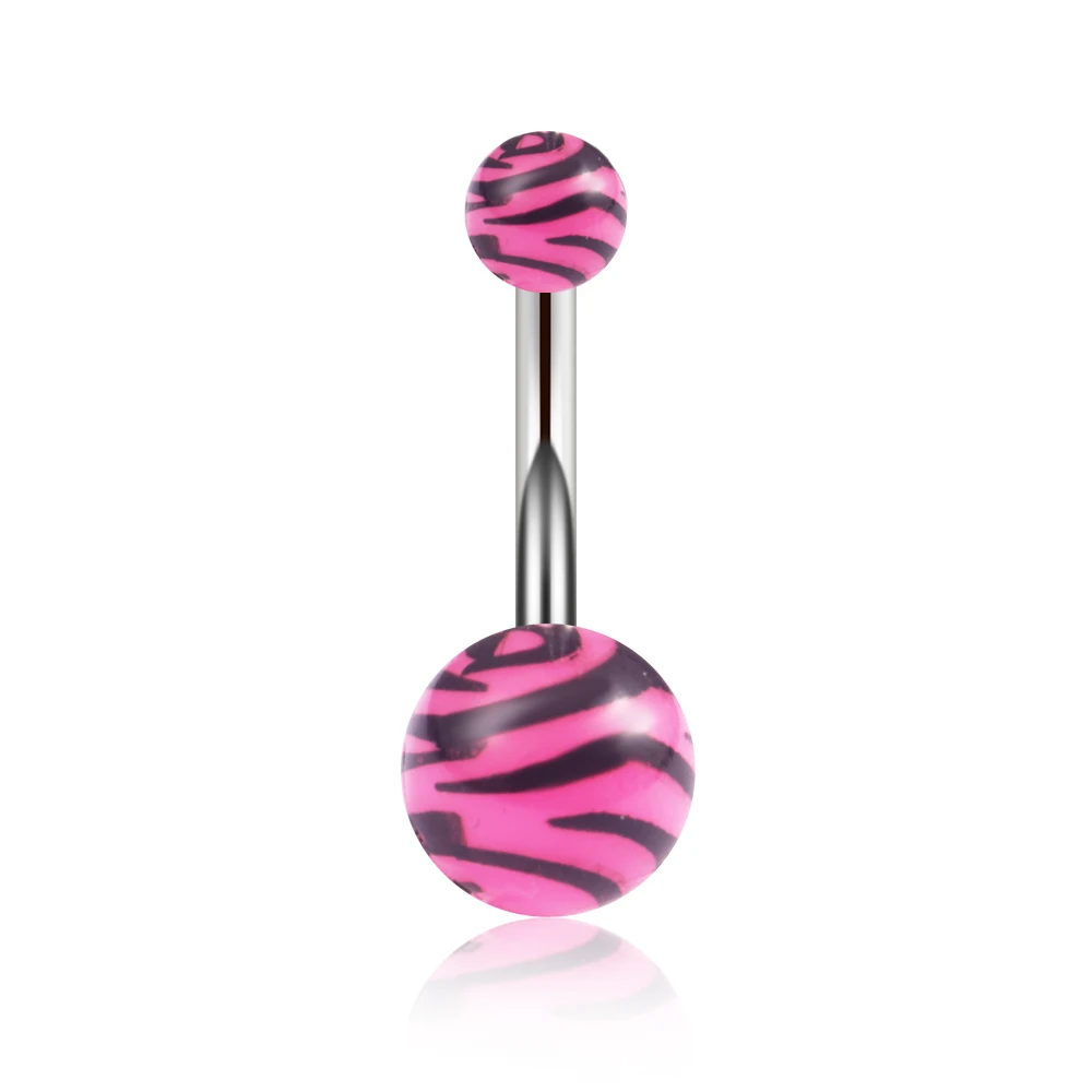 Crdifu Piercing Nombril 14G - Anneaux Acier Inoxydable 316L - 6/8/10/12/14mm - Hypoallergénique