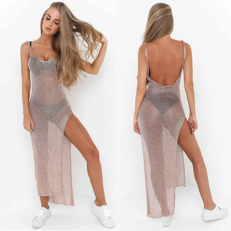 metallic swimsuit cover up