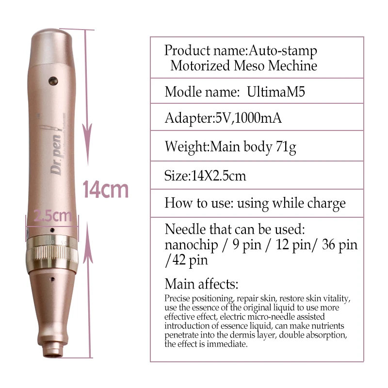 Электрическая Dr ручка Ultima M5-C Автоматическая MYM машина микро Dr. Ручка роликовая система терапевтическая ручка для ухода за кожей лица иглы инструменты для красоты