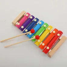 Инструмент для младенцев, обучающая игрушка, пианино, 8 месяцев, детские игрушки, детские развивающие игрушки, 1-2-3 года, 10-30 юаней, деревянные