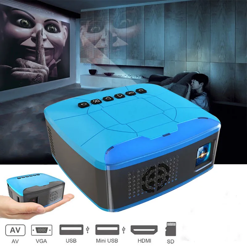 

New Design U20 MINI HD Projector & LED projector Multimedia Home Cinema Portable Theater Digital Movie 3D Full HD Projector