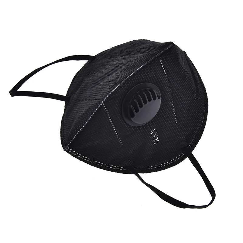 Лиловый Унисекс хлопок Пылезащитная PM2.5 загрязнения Половина лица рот маска с дыхательным клапаном широкие ремни Моющиеся Многоразовые муфельный респиратор - Цвет: Лиловый
