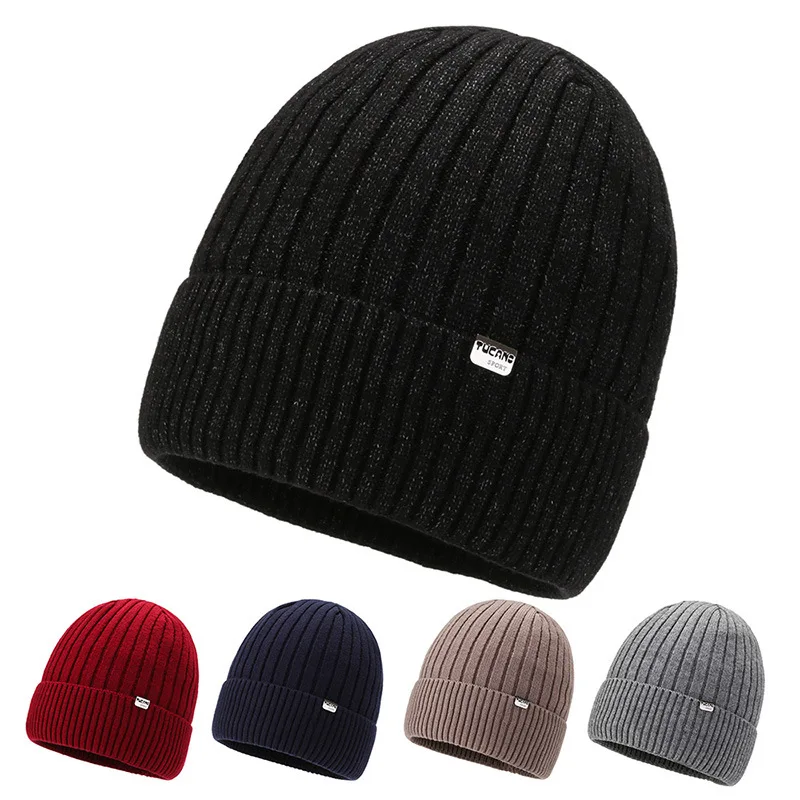 

2020 Men Women Winter Hat Knitted Beanie Warm Fleece Caps Skullies Fashion Beanies Men Femme Chapeau Wholesale Caps