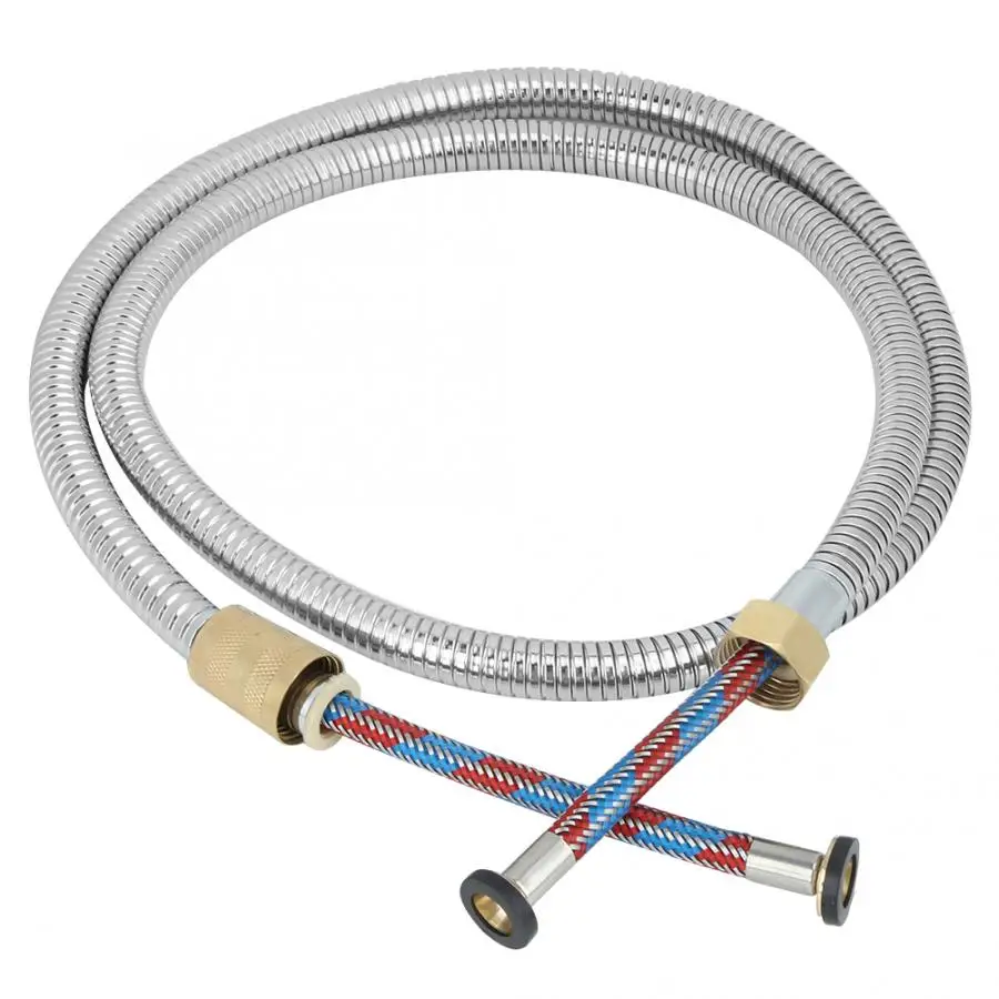 

G1/2in Stainless Steel Pull out Shower Hose Bathroom Anti-Explosion Showering Hose Replacement Accessories