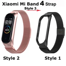 Mi Band 4 ремешок Miband 4 браслет из нержавеющей стали металлический для оригинального Xiaomi Mi Band 4 ремешок на запястье Miband4 эластичный умный Браслет