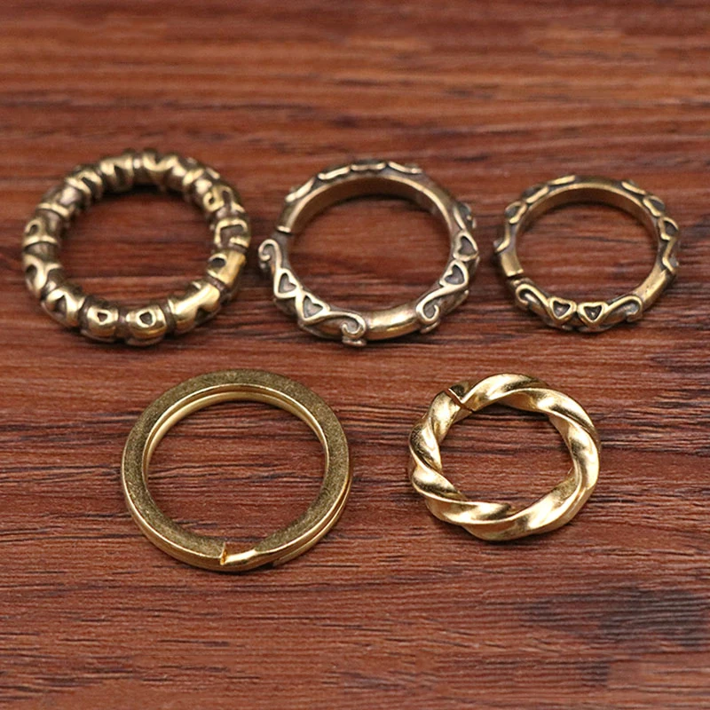 brass rings keychain (2)
