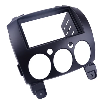 

2 Din Car Stereo Fascia Dash Panel Mount Frame Trim Kit ABS Fit For Mazda 2 Demio 2007 2008 2009 2010 2011 2012 2013 2014