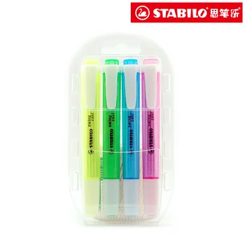 

4pcs/6pcs/8pcs set Stabilo 275 Fluorescent Pen Swing Cool Portable Marker Pen Highlighter 3mm Germany caneta-stabilo pen