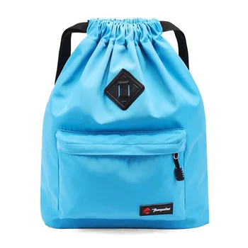 

Backpacks Unisex Solid Color Drawstring Backpack For Teenage Men Waterproof Drawstring Bag Packing Cubes Large Capacity Mochila