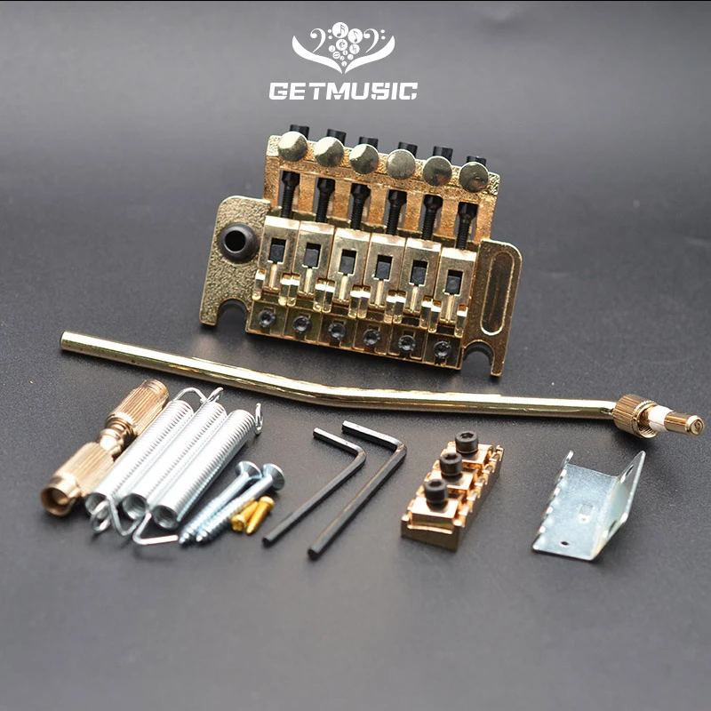 Whammy Bar For Electric Guitar
 - Electric Guitar Tremolo Bridge Systems With Logo Double Locking Edge With Whammy Bar Black Gold Chrome Guitar Parts Accessories Aliexpress