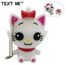 Флеш-накопитель usb с милым мультяшным котиком, 4 ГБ, 8 ГБ, 16 ГБ, 32 ГБ, флеш-накопитель, u-диск, usb, 64 ГБ, 2,0, подарок для любимой девушки