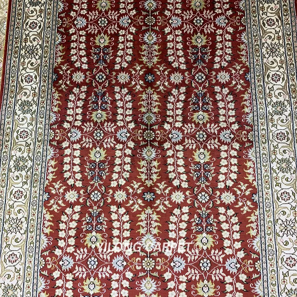Yilong 2,7 'x4' персидский ковер ручной вязки классический восточный красный турецкий ковер(HF205B
