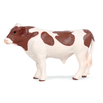 

Plastic Frieve Bull Cattle Animals Action Figures Static Cute Model Collection Cow Model Toys for Kids