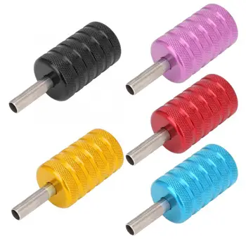 

5 Color Plated Alloy Tattoo Machin Grip Portable Anti-Slip Tattoo Gun Handle Body Art Tools Accessory Supplies