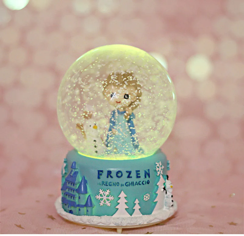 Strongwell Queen Cute Snowman Snow Globe Crystal Ball Christmas Music Box Christmas Decoration for Home Decoration Birthday Gift