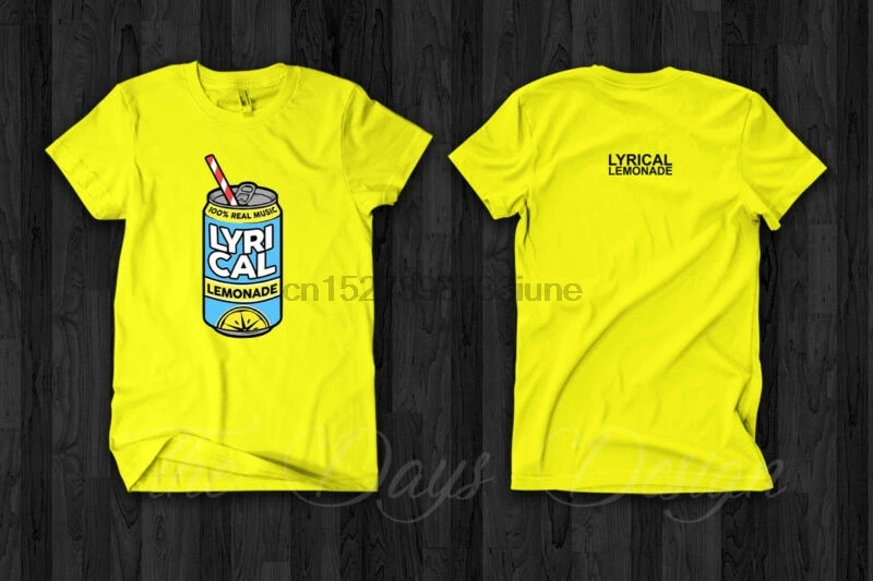 Lyrical Lemonade Logo Merch T-Shirt Rap Lil Skies Wiz Khalifa Tour |