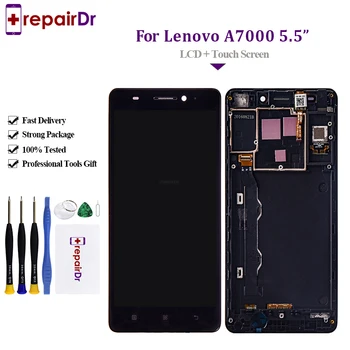 

5.5'' Tested LCD For Lenovo A7000 LCD Display Touch Screen Digitier Assembly With frame 720x1280 For Lenovo A7000 Lcd Screen