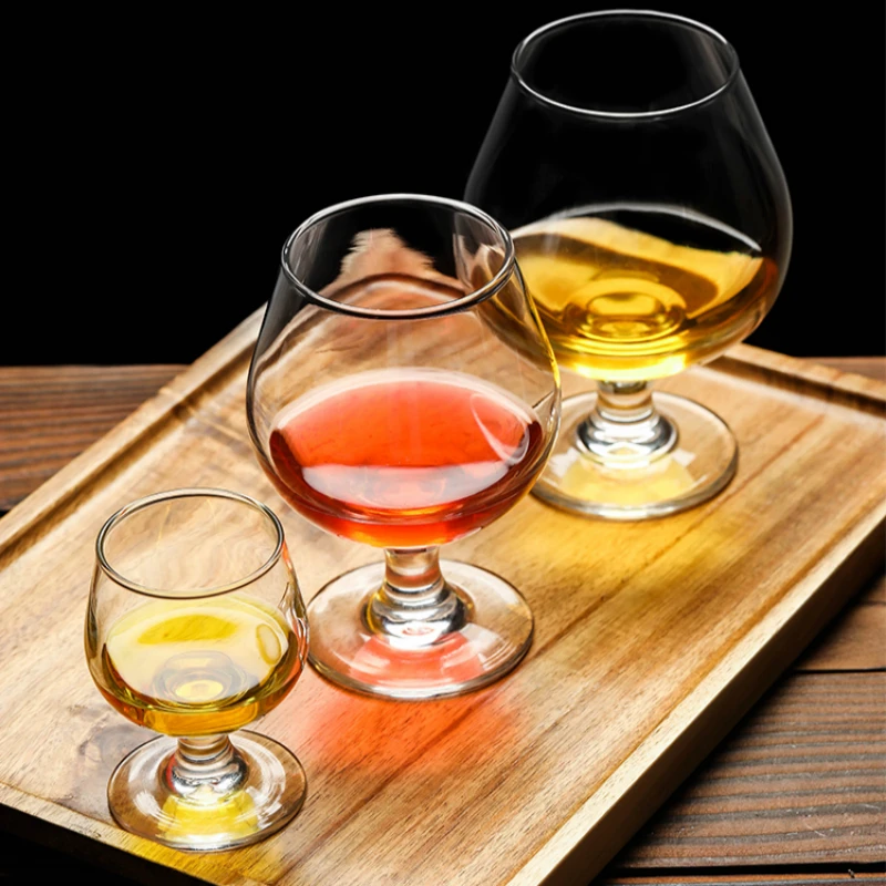 Cognac Brandy Glass Transparent High Capacity Goblet Red Wine Glass Scented Cup Suit Whisky Vodka Bar Restaurant Drinking Vessel Whiskey Glass