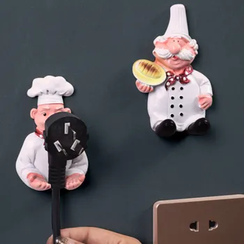 

Creative cartoon plug hook power cord storage rack hook free punching seamless sticky hook Kitchen Hook Storage Box Support