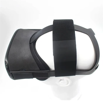 

PU Leather VR Helmet Pressure Relieving Strap Headband for Oculus Quest/ Rift S Headset Stretchable Fixing Belt External Device