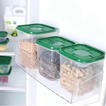 

17Pcs/Set Household Refrigerator Storage Box Plastic Food Box Storage Sealed Crisper Microwave Lunch Box Container