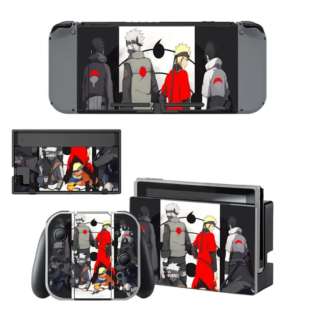 Наклейки Nintendo switch в стиле аниме Наруто Switch наклейки для консоли Joy con Controller Dock
