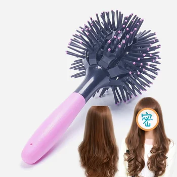 

Professional 3D Round Hair Brushes Comb Women Makeup Hair Straight Curls Styling Tools Heat Resistant Anti-knot Hairbrush