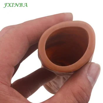 FXINBA 20cm Realistic Penis Sleeve Bigger Extender Cock Sleeve Extended Dick Enlargement Reusable Condom Men Gay Adult Sex Toys 4