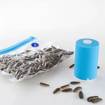 

Mini Sealer Machine USB Automatic Food Vacuum Pump Handheld Vacuum Packer with 5Pcs Recycle Bags Vacuum Sealer Food Saver