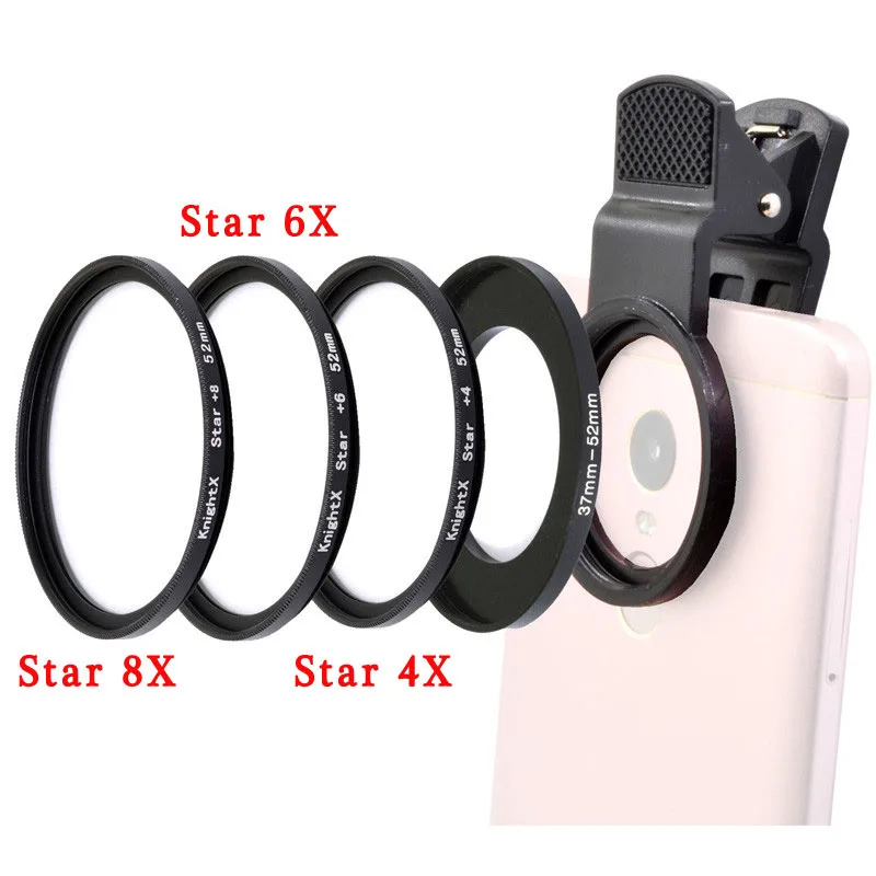 mobile phone camera lens KnightX Universal Neutral Density ND smartphone Camera filter 52MM macro lens for  phone  mobile android cellphone cell phone lens kit Lenses